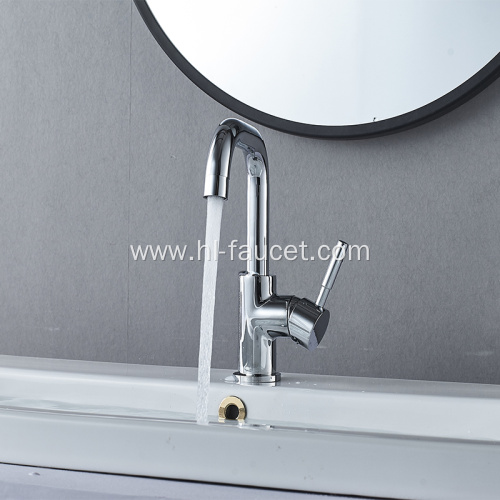 Chrome Plated deck mounted brass kitchen sink faucets